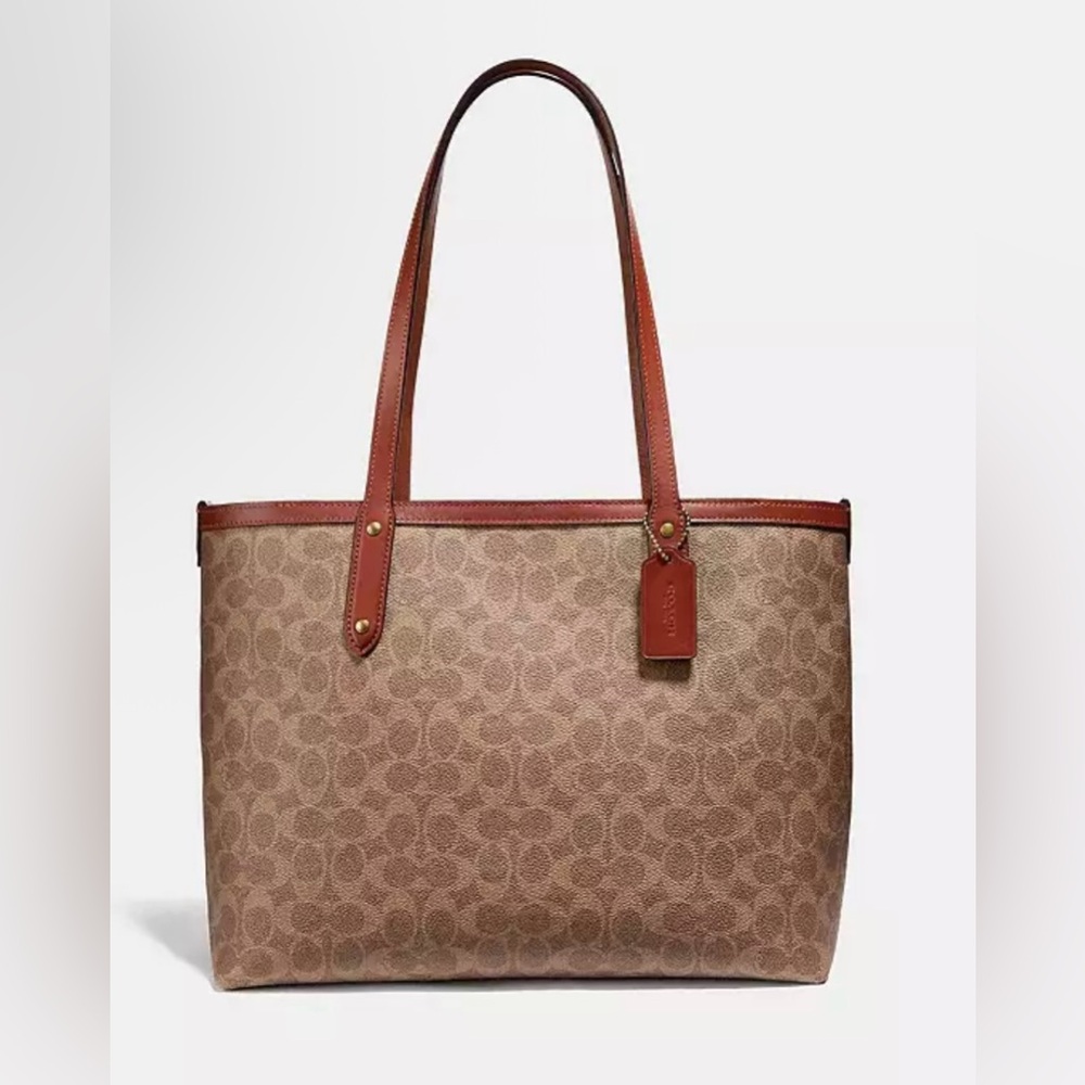 Central Tote With Zip In Signature Canvas - Picture 1 of 4